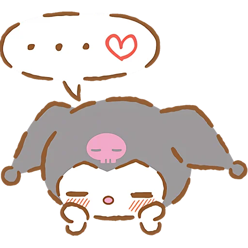 ☺️ Стикер «Я люблю Куроми» для Telegram