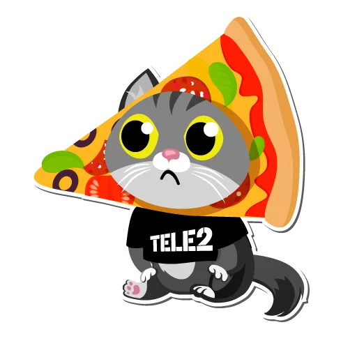 ☹ Стикер «I love Tele2» для Telegram