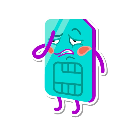 😬 Стикер «I love Tele2» для Telegram