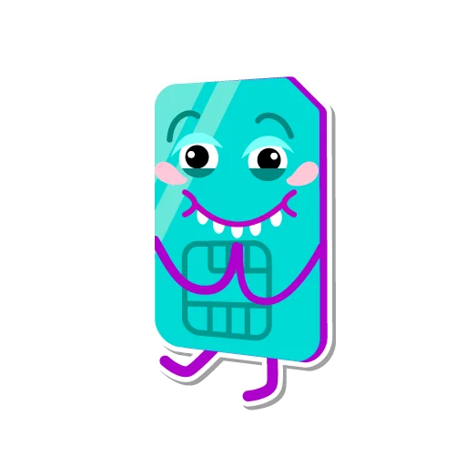 😀 Стикер «I love Tele2» для Telegram