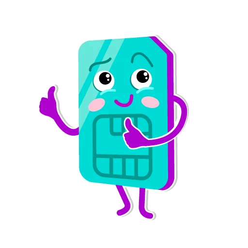 👍 Стикер «I love Tele2» для Telegram