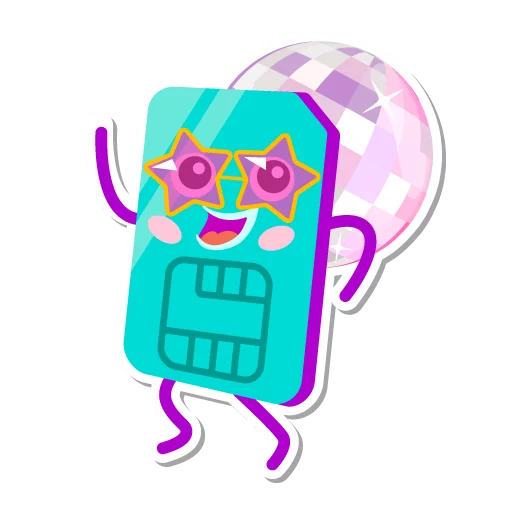 😎 Стикер «I love Tele2» для Telegram