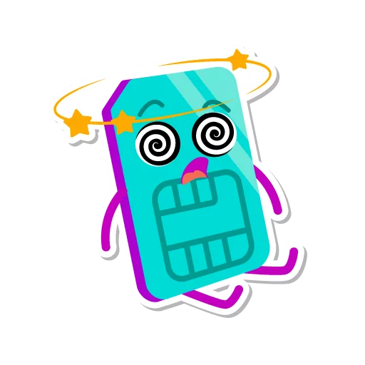 😵 Стикер «I love Tele2» для Telegram