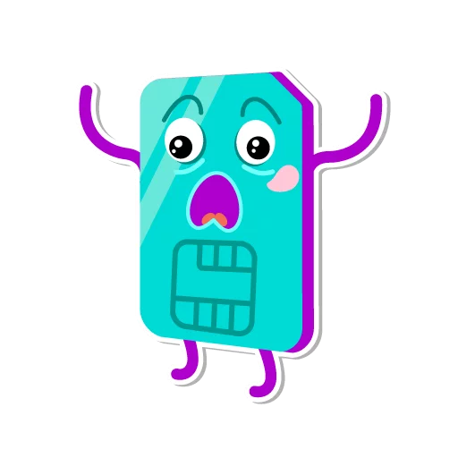 😧 Стикер «I love Tele2» для Telegram