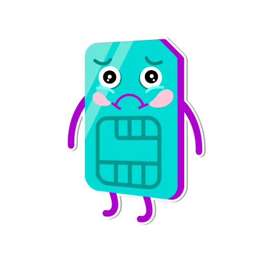😔 Стикер «I love Tele2» для Telegram