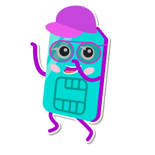 ✌ Стикер «I love Tele2» для Telegram