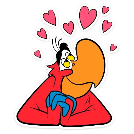 ❤️ Стикер «Попугай Яго» для Telegram
