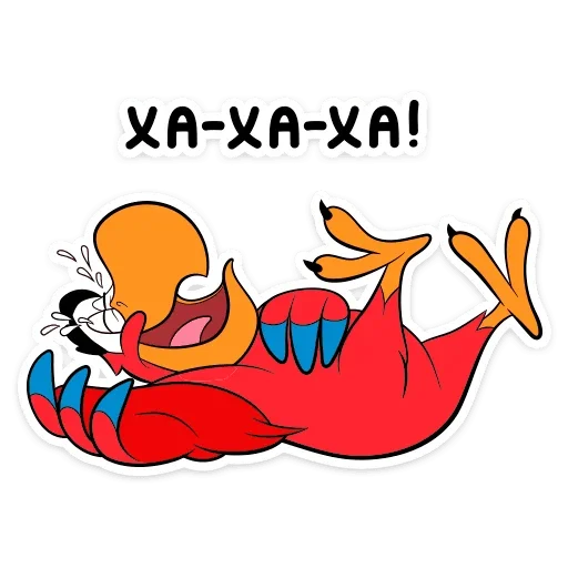😂 Стикер «Попугай Яго» для Telegram