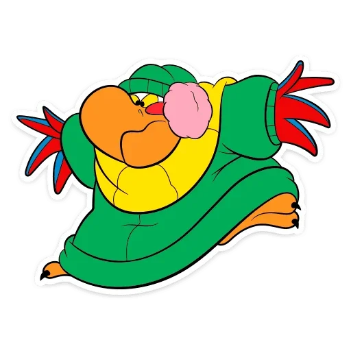 🥶 Стикер «Попугай Яго» для Telegram
