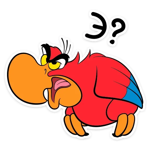 ❓ Стикер «Попугай Яго» для Telegram