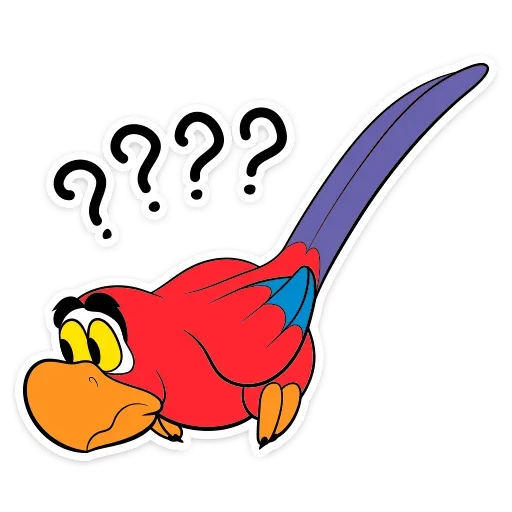 ❓ Стикер «Попугай Яго» для Telegram