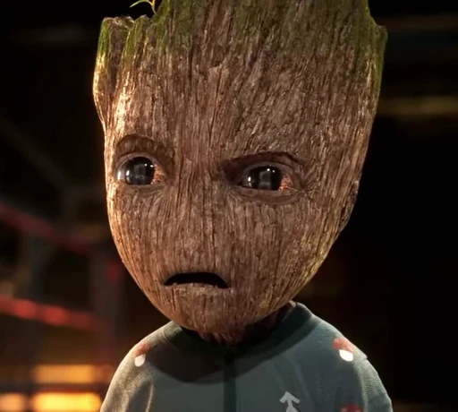 😧 Стикер «I am groot» для Telegram