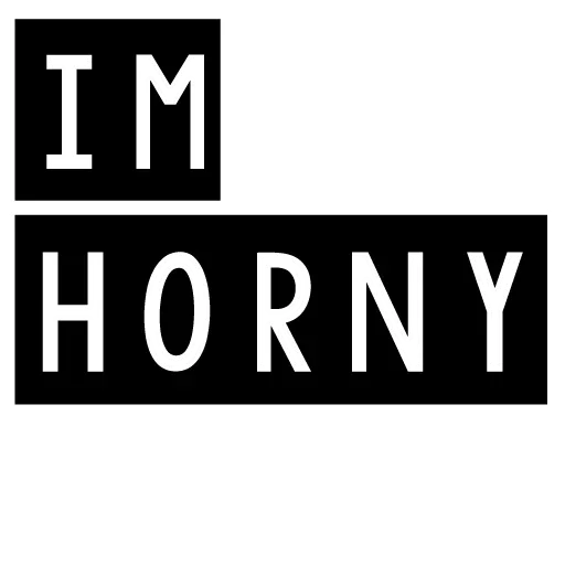 😙 Стикер «Iam Horny» для Telegram