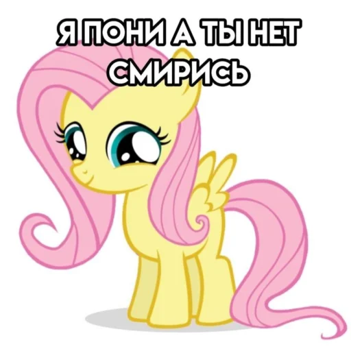🦄 Стикер «Я пони а ты нет» для Telegram