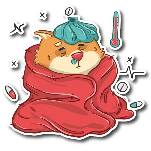 🤒 Стикер «Пёс Ибу с текстом» для Telegram