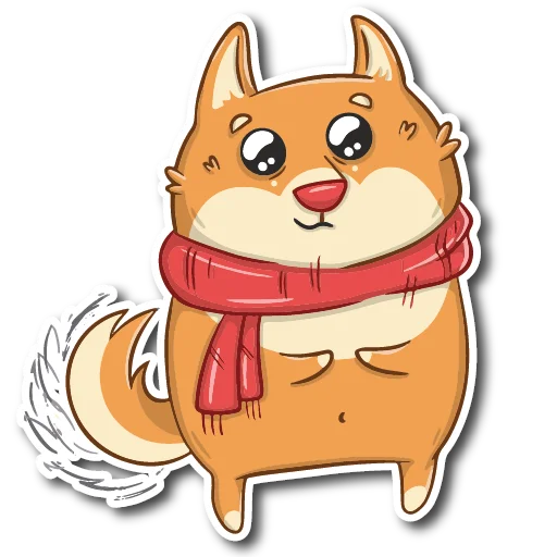 🥺 Стикер «Пёс Ибу без текста» для Telegram