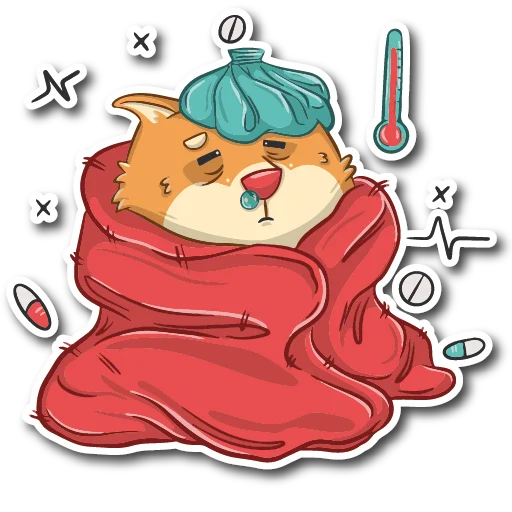🤒 Стикер «Пёс Ибу без текста» для Telegram