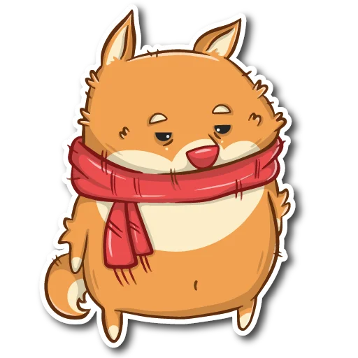 😒 Стикер «Пёс Ибу без текста» для Telegram