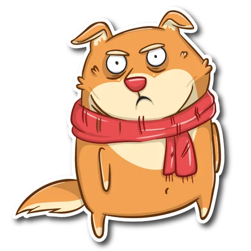 🤨 Стикер «Пёс Ибу без текста» для Telegram