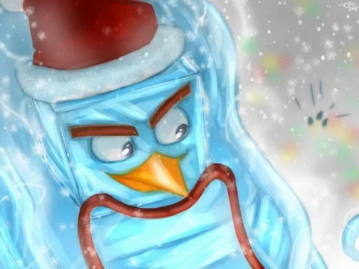 ❄ Стикер «Ice bird» для Telegram