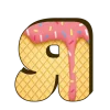 🤩 Эмодзи «Буквы из мороженого» для Telegram