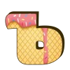 🤩 Эмодзи «Буквы из мороженого» для Telegram