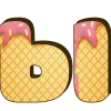🤩 Эмодзи «Буквы из мороженого» для Telegram
