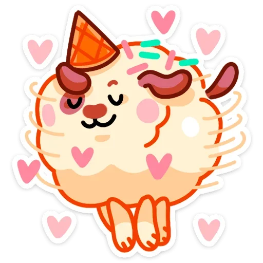 🥰 Стикер «Айс и Крим» для Telegram