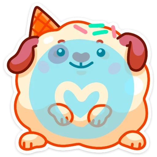 ❤ Стикер «Айс и Крим» для Telegram