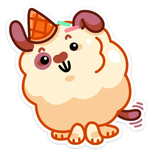 🐕 Стикер «Айс и Крим» для Telegram