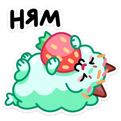 🍓 Стикер «Айс и Крим» для Telegram