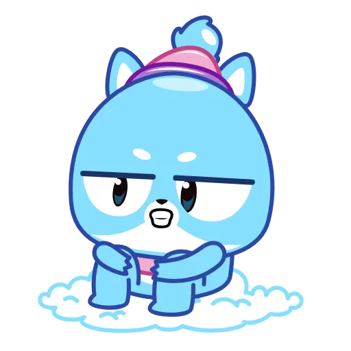 🥶 Стикер «Ледяной Кот» для Telegram