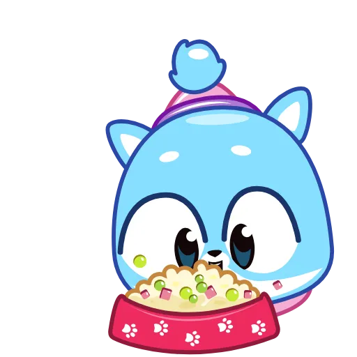 🥗 Стикер «Ледяной Кот» для Telegram