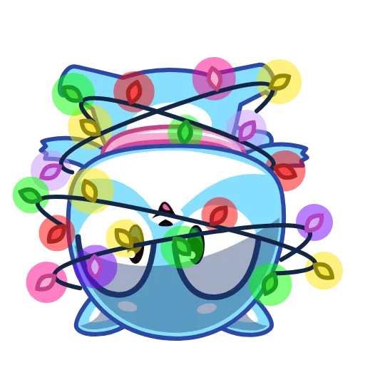🙃 Стикер «Ледяной Кот» для Telegram