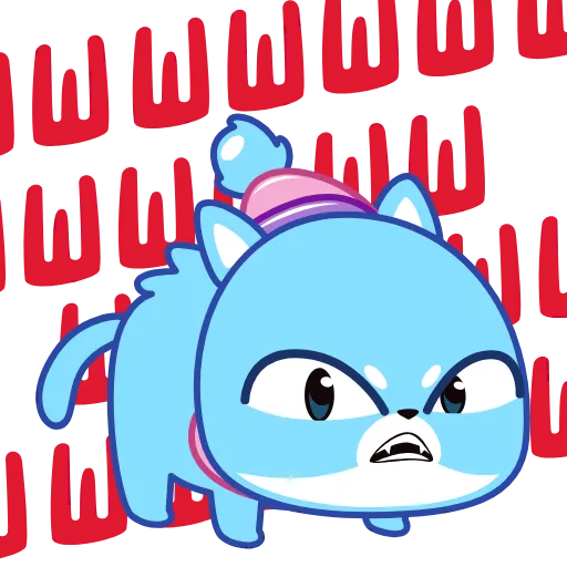 😡 Стикер «Ледяной Кот» для Telegram