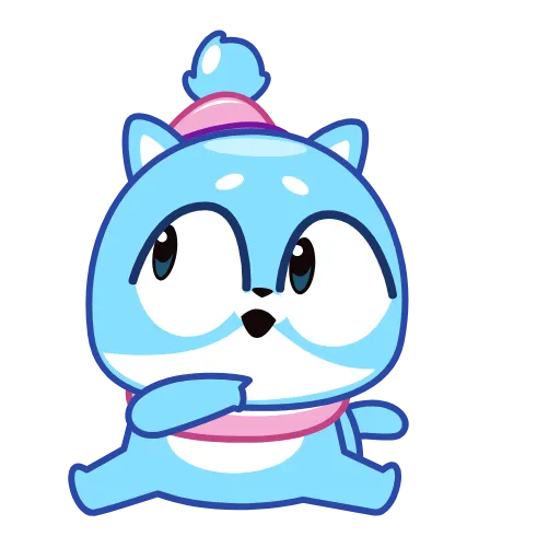 🤔 Стикер «Ледяной Кот» для Telegram