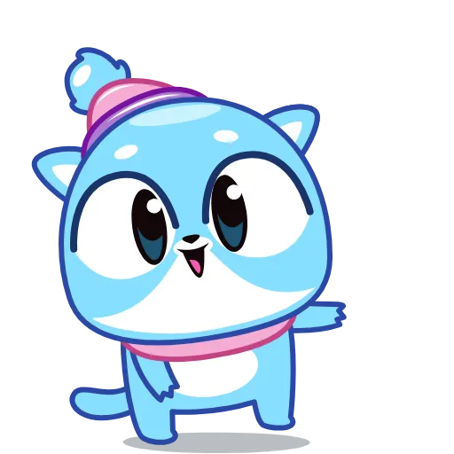 Стикерпак Ледяной Кот для Telegram