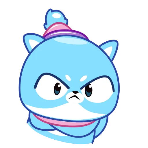 😑 Стикер «Ледяной Кот» для Telegram
