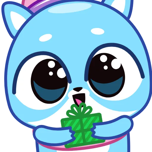 🎁 Стикер «Ледяной Кот» для Telegram