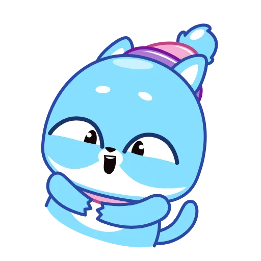 😂 Стикер «Ледяной Кот» для Telegram