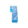🧊 Эмодзи «Трехмерные синие буквы» для Telegram