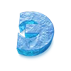 🧊 Эмодзи «Трехмерные синие буквы» для Telegram
