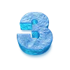 🧊 Эмодзи «Трехмерные синие буквы» для Telegram
