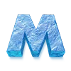 🧊 Эмодзи «Трехмерные синие буквы» для Telegram