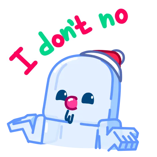 🤷‍♀️ Стикер «Ice Man» для Telegram