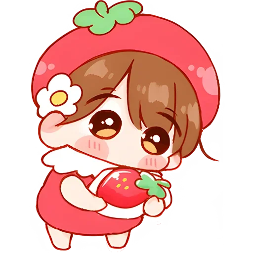 🍓 Стикер «Ичиго-чан» для Telegram