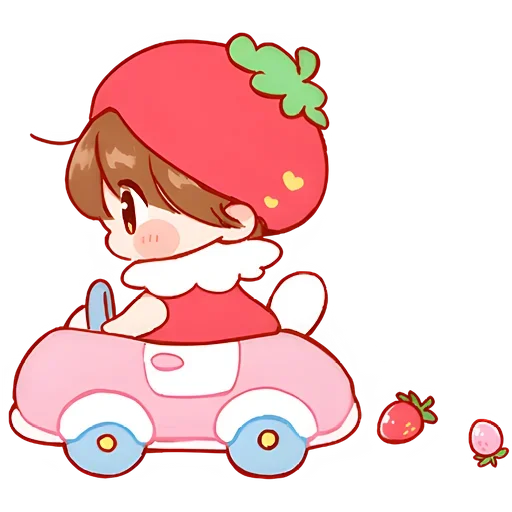 🚗 Стикер «Ичиго-чан» для Telegram