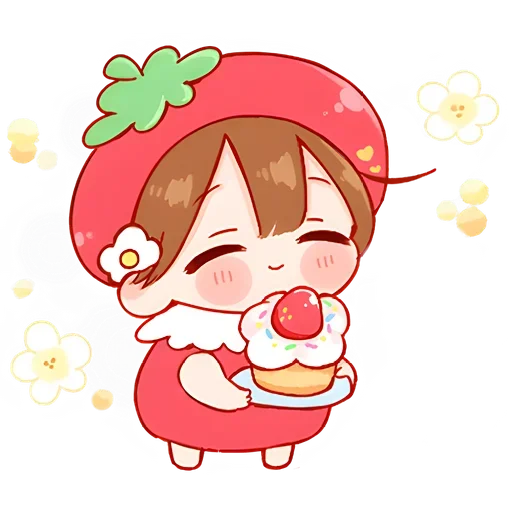 🍰 Стикер «Ичиго-чан» для Telegram