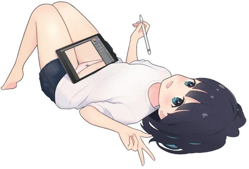 😳 Стикер «Ichika (Issa Kawaguchi)» для Telegram