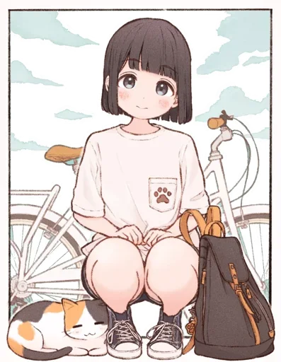 😳 Стикер «Ichika (Issa Kawaguchi)» для Telegram
